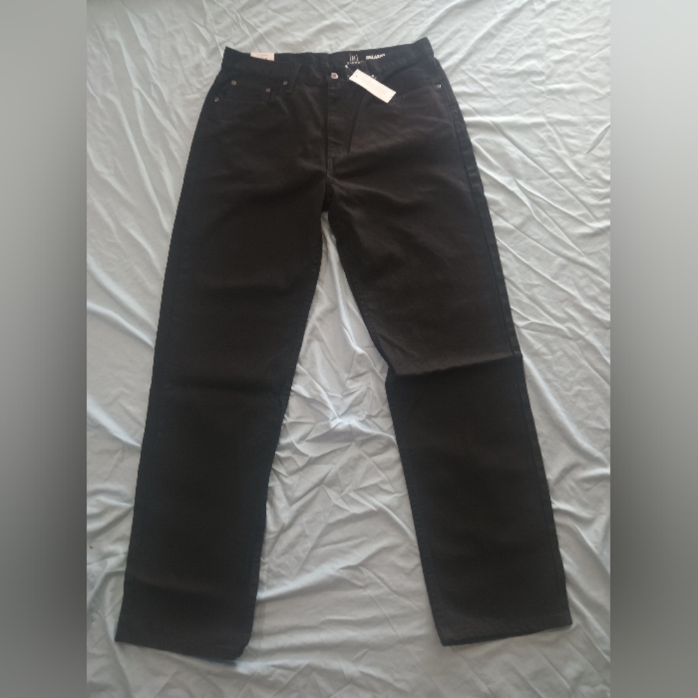 George Men's Relaxed Black Jeans